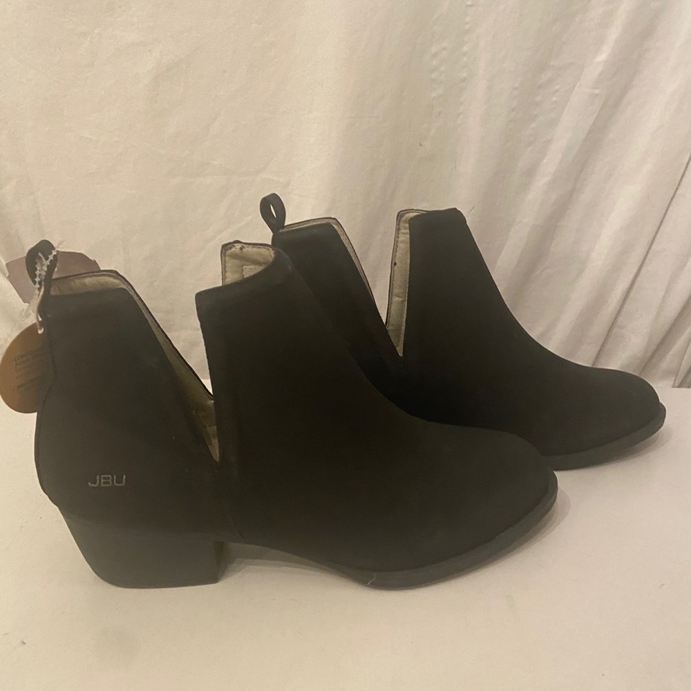 JBU Jambu black leather booties NWT